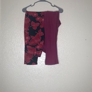 2 pairs of lularoe leggings